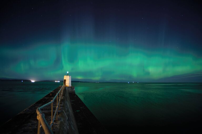 Northern lights in Nairn