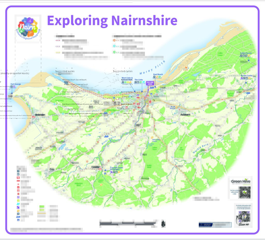 Nairn area map